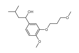 1-(4-methoxy-3-(3-methoxypropoxy)phenyl)-3-methylbutan-1-ol Structure