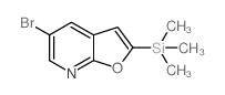 5-溴-2-(三甲基甲硅烷基)呋喃[2,3-b] 吡啶结构式