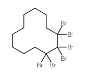 1,1,2,2,3,3-Hexabromocyclododecane Structure
