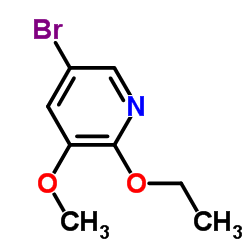 5-Bromo-2-ethoxy-3-methoxypyridine Structure