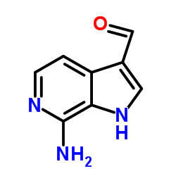 7-Amino-1H-pyrrolo[2,3-c]pyridine-3-carbaldehyde structure