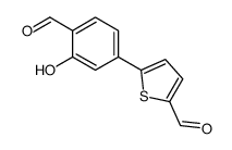 5-(4-formyl-3-hydroxyphenyl)thiophene-2-carbaldehyde结构式