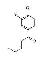 1-(3-bromo-4-chlorophenyl)pentan-1-one Structure