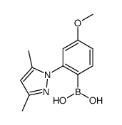 [2-(3,5-Dimethyl-1H-pyrazol-1-yl)-4-methoxyphenyl]boronic acid Structure
