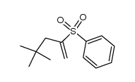 4,4-dimethyl-2-(phenylsulfonyl)-1-pentene结构式