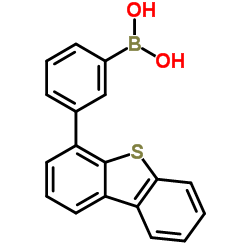 (3-(二苯并[b,d]噻吩-4-基)苯基)硼酸结构式