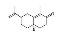 (4aS,7R)-1,4a-二甲基-7-丙-1-烯-2-基-3,4,5,6,7,8-六氢萘-2-酮结构式