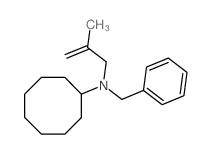 N-benzyl-N-(2-methylprop-2-enyl)cyclooctanamine结构式
