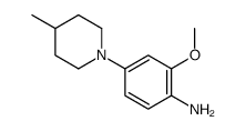2-methoxy-4-(4-methylpiperidin-1-yl)aniline Structure