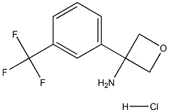 3-[3-(三氟甲基)苯基]氧杂环丁-3-胺盐酸盐结构式