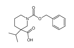 1-Cbz-3-异丙基哌啶-3-甲酸结构式