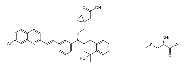 montelukast S-methyl-L-cysteine salt Structure