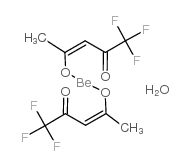 beryllium trifluoroacetylacetonate hydrate Structure