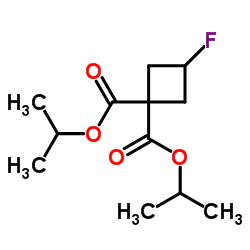 1,1-双(丙-2-基)3-氟环丁烷-1,1-二羧酸酯结构式