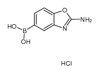 (2-Amino-1,3-benzoxazol-5-yl)boronic acid hydrochloride Structure