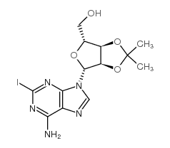 2-碘腺苷2',3'-乙酰结构式