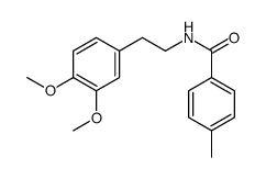 N-[2-(3,4-dimethoxyphenyl)ethyl]-4-methylbenzamide结构式