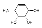 4-Cyclohexene-1,2,3-triol,6-amino-,[1R-(1alpha,2alpha,3beta,6alpha)]-(9CI)结构式