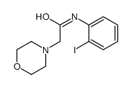 N-(2-iodophenyl)-2-morpholin-4-ylacetamide Structure