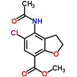 Methyl 4-acetamido-5-chloro-2,3-dihydrobenzofuran-7-carboxylate structure