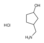 3-(Aminomethyl)Cyclopentanol Hydrochloride Structure