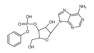 adenosine 3'-phosphate phenyl ester Structure