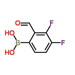 3,4-Difluoro-2-formylphenylboronic acid Structure