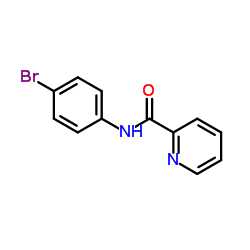 N-(4-溴苯基)吡啶-2-甲酰胺结构式