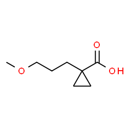 1-(3-甲氧基丙基)环丙烷甲酸结构式