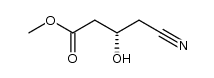 (S)-methyl-(3-hydroxy-4-cyano)-butanoate Structure