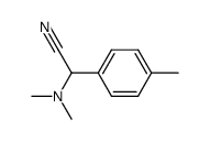 α-Dimethylamino-α-(4-methylphenyl)-acetonitrile结构式