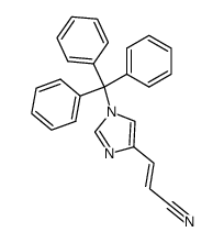 1-trityl-4-(2-cyanoethyl)imidazole Structure