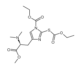1-(Ethoxycarbonyl)-2-[(ethoxycarbonyl)thio]-N,N-dimethyl-L-histidine Methyl Ester picture
