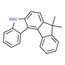 5,8-二氢-8,8-二甲基-吲哚并[2,1-C]咔唑结构式