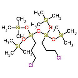 1,3-双(3-氯丙基)四(三甲基硅氧基)二硅氧烷结构式