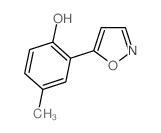 2-(5-异噁唑基)-4-甲基苯酚结构式
