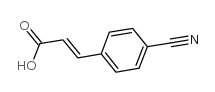 (E)-3-(4-氰基苯基)丙烯酸结构式