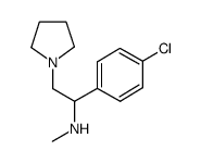 [1-(4-氯-苯基)-2-吡咯烷-1-乙基]-甲胺结构式