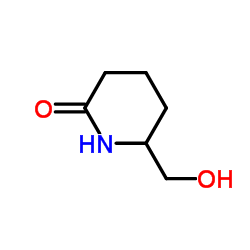 6-(Hydroxymethyl)-2-piperidinone Structure