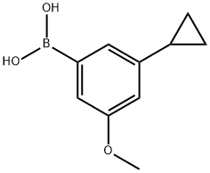 (3-cyclopropyl-5-methoxyphenyl)boronic acid Structure