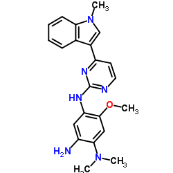5-Methoxy-N1,N1-dimethyl-N4-[4-(1-methyl-1H-indol-3-yl)-2-pyrimidinyl]-1,2,4-benzenetriamine Structure