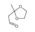 2-甲基-1,3-二氧戊环-2-乙醛结构式