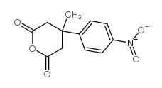 4-methyl-4-(4-nitrophenyl)-dihydro-3H-pyran-2,6-dione Structure