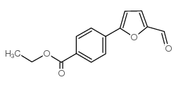 5-甲酰基-2-呋喃基苯甲酸乙酯结构式