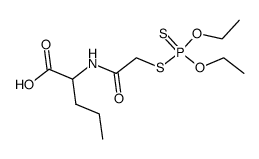 2-[2-(Diethoxy-thiophosphorylsulfanyl)-acetylamino]-pentanoic acid结构式