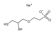 sodium 2-(2,3-dimercapto-propoxy)-ethane-1-sulfonate Structure