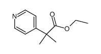 ethyl 2-methyl-2-pyrid-4-ylpropionate结构式