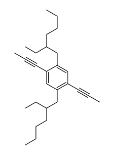 1,4-二(2-乙基己基)-2,5-二-1-丙炔苯结构式