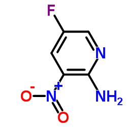 2-氨基-3-硝基-5-氟吡啶结构式