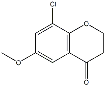 8-CHLORO-6-METHOXYCHROMAN-4-ONE Structure